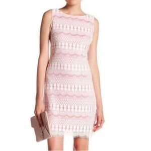 Orange/Pink Lace Dress